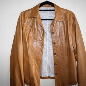 The Yellow Massimo Dutti Leather Jacket